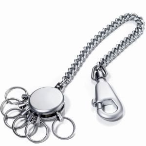 Troika Karabiner Schlüsselanhänger mit Kette